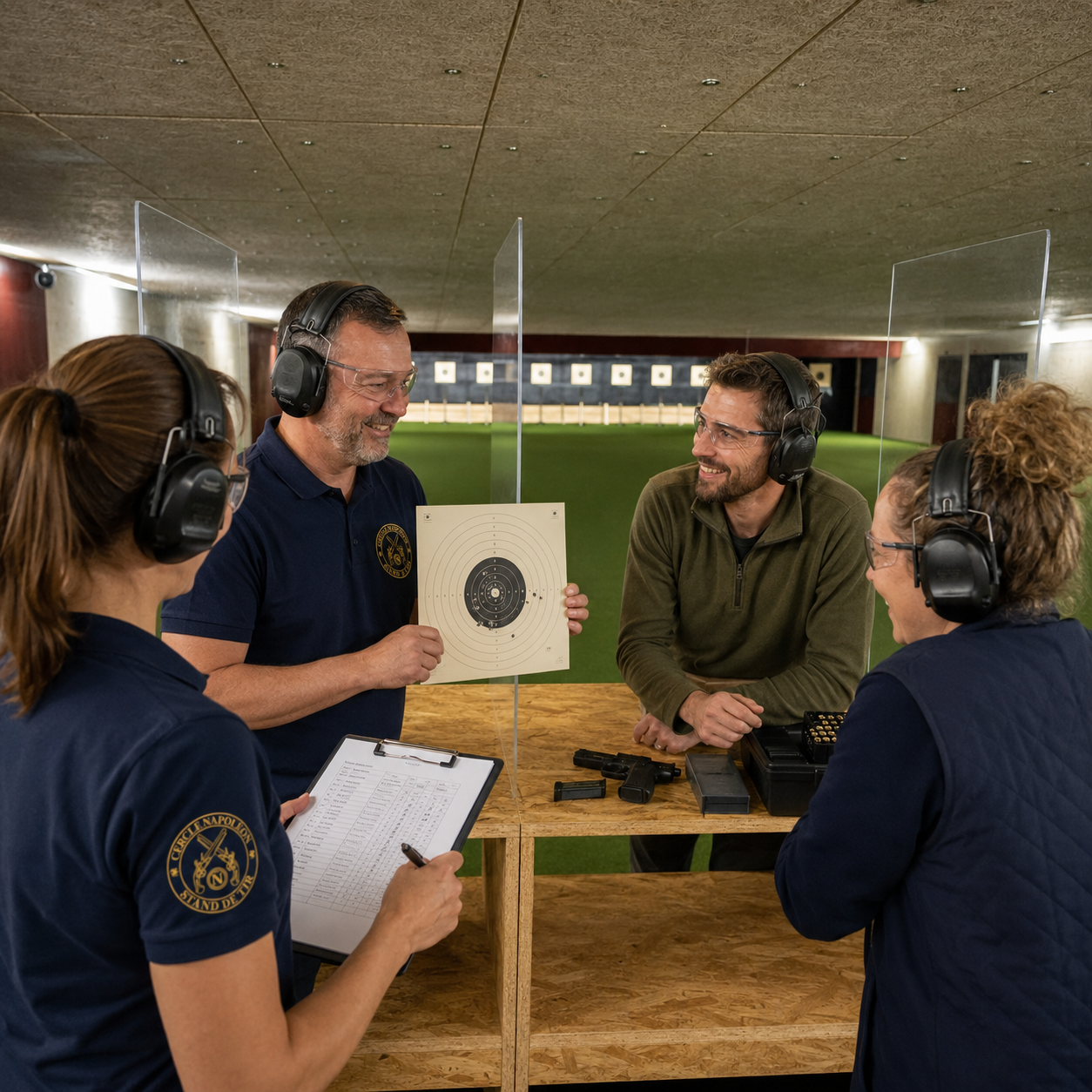 Challenge de tir sportif organisé entre les membres du Cercle Napoléon